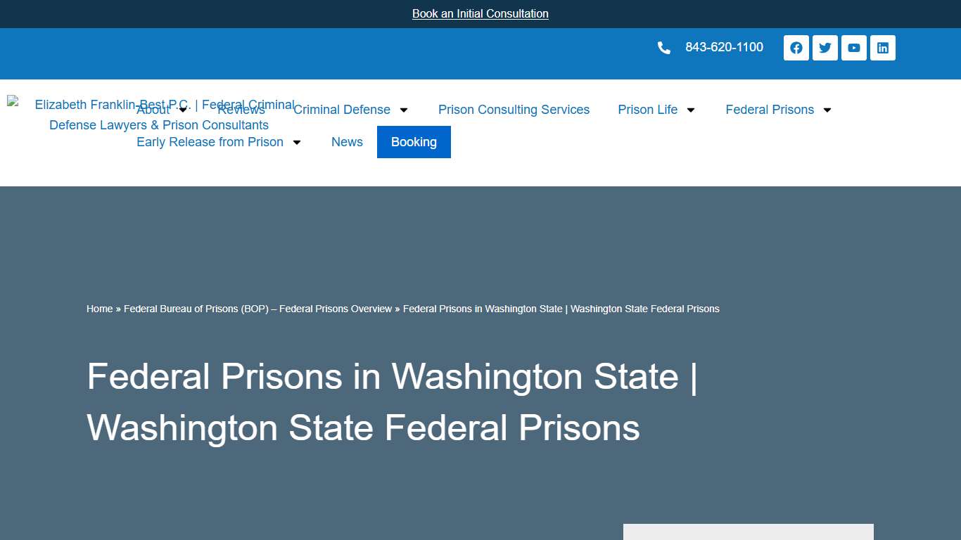 Federal Prisons In Washington State | Washington State Federal Prisons